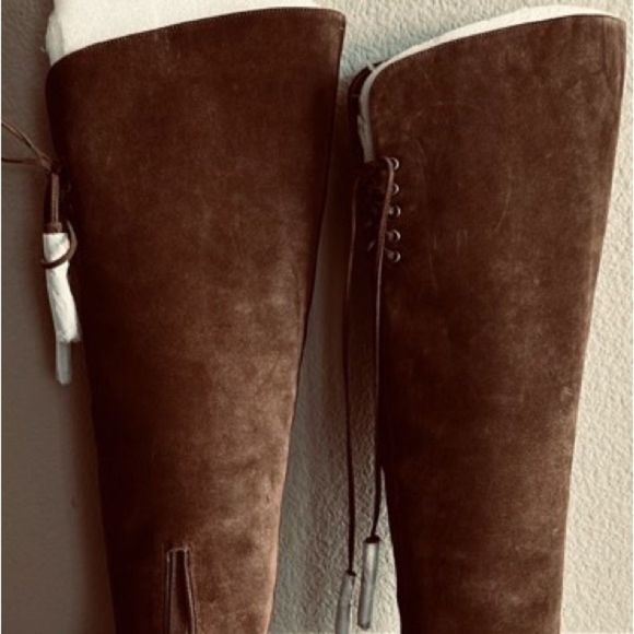 Vince Camuto Over the Knee Tall Brown Boot (NWOT) Size 6 - Picture 2 of 8